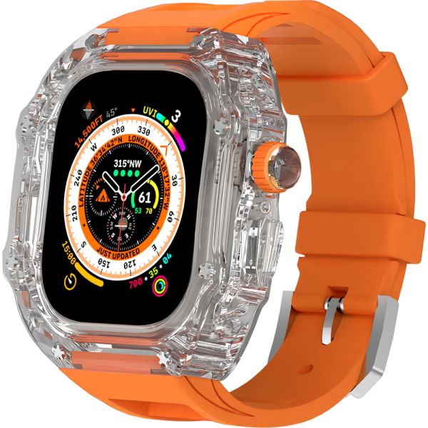 SmartWhatch Blulory Glifo 9 Do - IP68 - BLUETOOTH - BLACK AND ORANGE