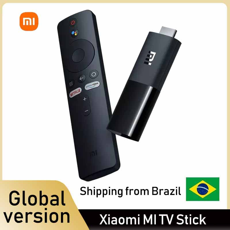  Xiaomi Mi TV Official US Version 1GB RAM +8GB ROM, Portable  Streaming Media Player HD Playback 1080P HDR Netflix Quad Core 64 Bit  Android TV 9.0, Bluetooth remote with Google Assistant 