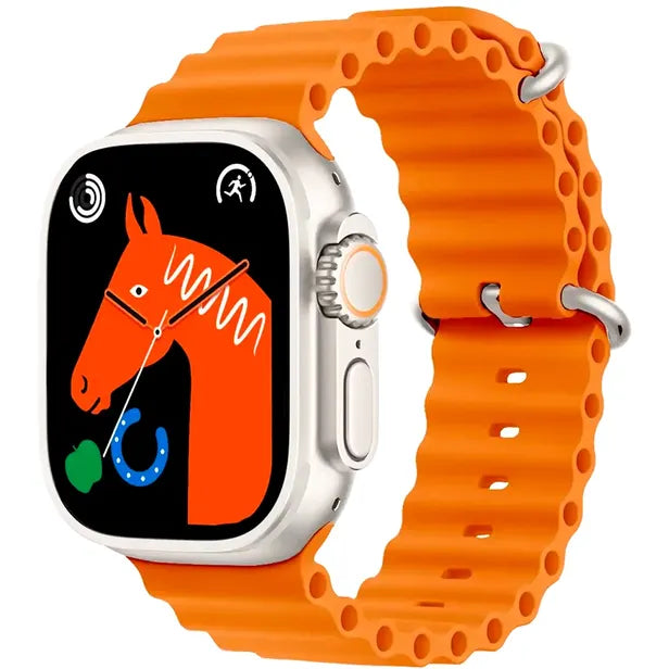 SmartWatch Blulory Utra Max - Orange and Grey - 49 MM - Bluetooth