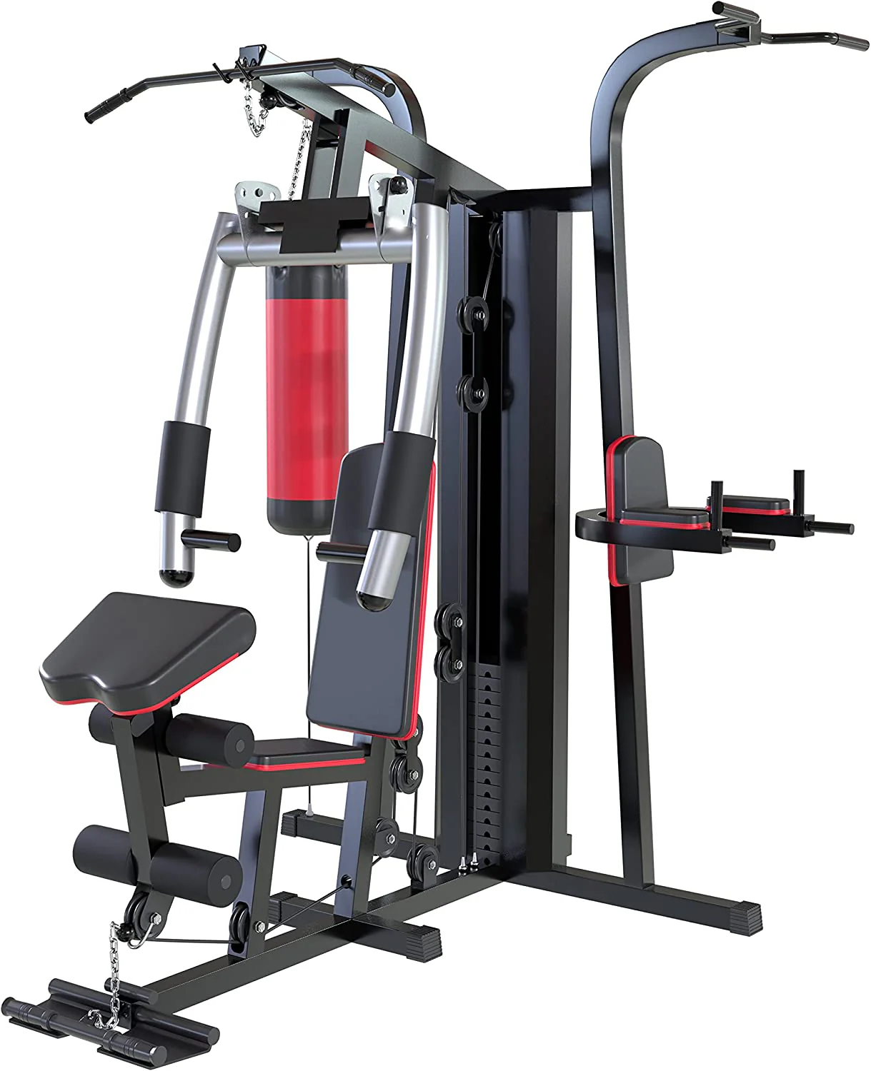 MAQUINA DE GIMNASIO MULTIFUNCIONAL CON SACO DE BOXEO