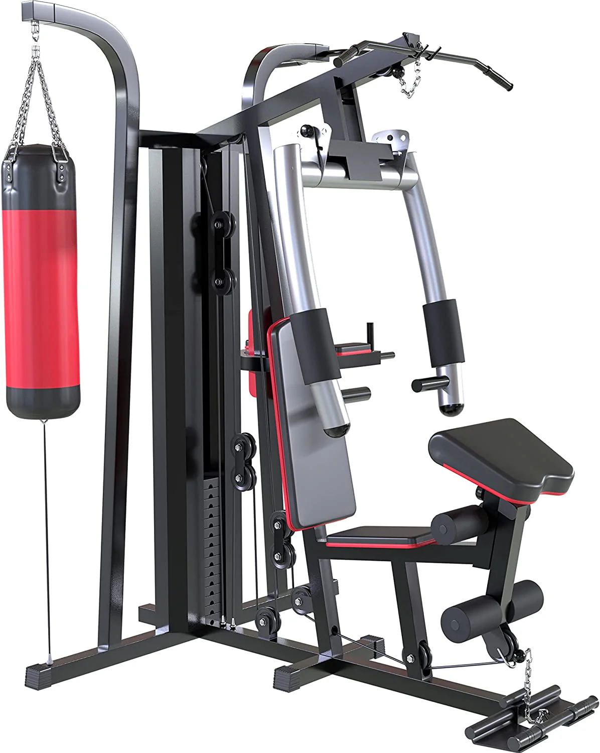 MAQUINA DE GIMNASIO MULTIFUNCIONAL CON SACO DE BOXEO