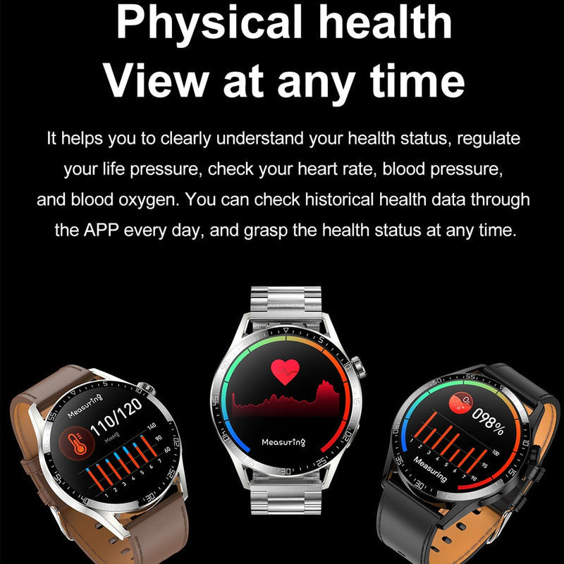 Blulory G9 Pro Smart Watch NFC Men Full Touch Screen Sport Fitness Sma