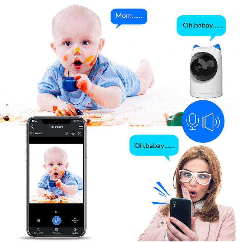 Blulory 2MP Tuya Smart Mini WiFi IP Camera Indoor Wireless Security Protection Home CCTV Surveillance Camera With Auto Tracking