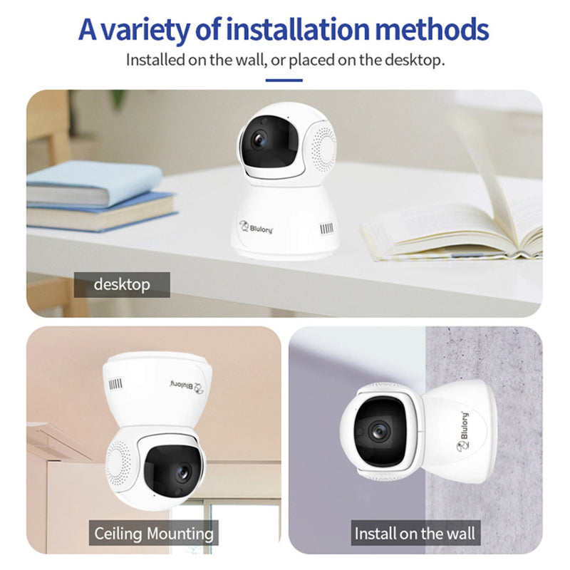 Blulory Security IP Camera HD 1080P Video Surveillance 5G WiFi Wireless Mini Indoor Camera Alexa Auto Tracking Baby Pet Monitor