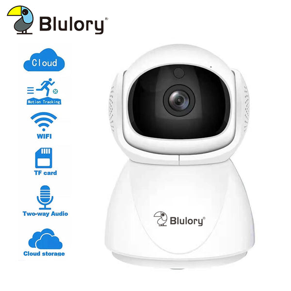 Blulory Security IP Camera HD 1080P Video Surveillance 5G WiFi Wireless Mini Indoor Camera Alexa Auto Tracking Baby Pet Monitor