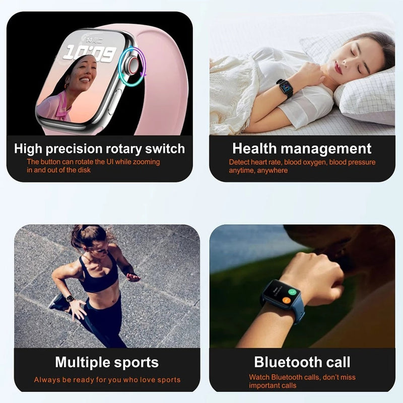 Blulory Smart watch 7 Bluetooth Call Men Smart Watch Customized Dials Series 7 Women Smartwatch for iwo 13 w37 pro 240*280