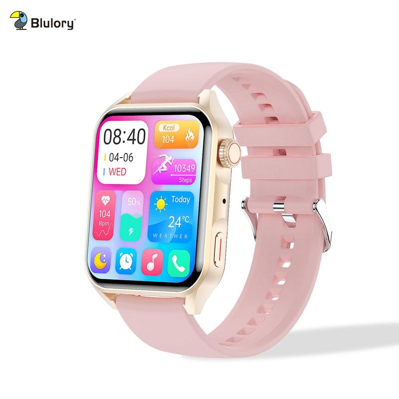 Blulory Smartwatch AMOLED Screen 1.78'' NFC Smart Watch Bluetooth Call