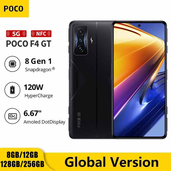 Global Version POCO F4 GT NFC 8GB 128GB/12GB 256GB Smartphone Snapdragon 8 Gen 1 Octa Core 120W HyperCharge 6.67&quot; 120Hz Display