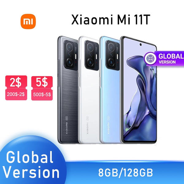 Global Version Xiaomi 11T Smartphone 128GB/256GB ROM Dimensity 1200-Ultra Octa Core 67W Charge 108MP Camera Mobile Phone Mi 11 T