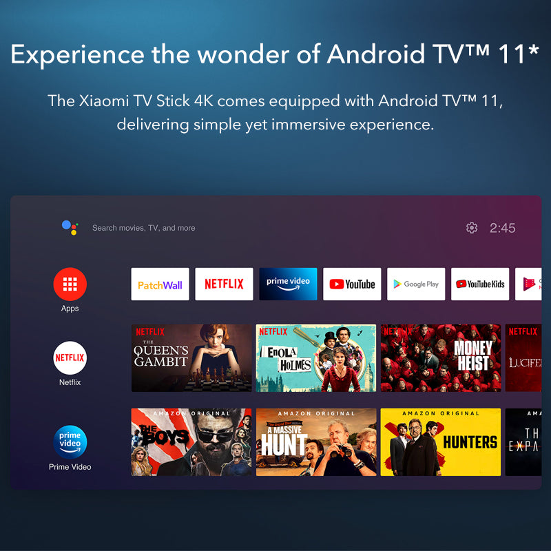 Xiaomi Mi TV Stick 4K Global Version Stream in 4K Google Assistant *  built-in Android