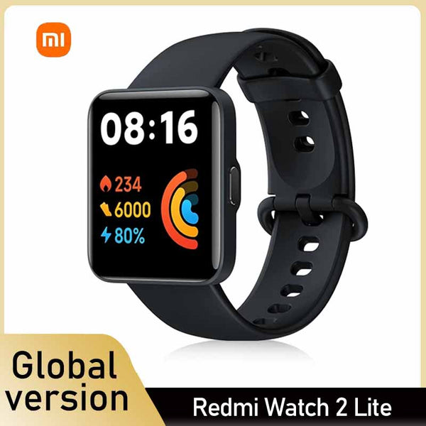 Global Version Xiaomi Redmi Watch 2 lite Smart Watch Bluetooth GPS Smart Watch Blood Oxygen Sports Bracelet Mi Band 1.55 Inch HD