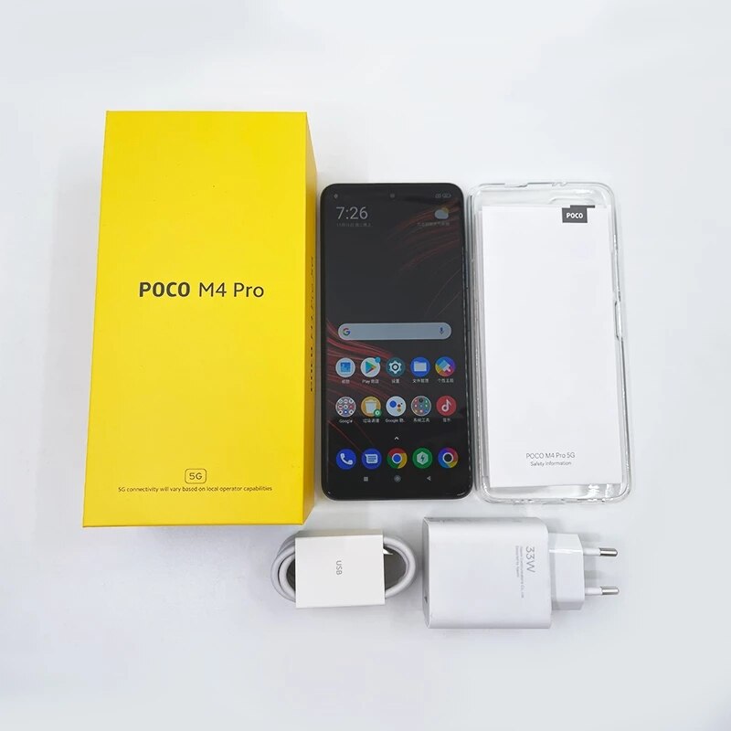 Smartphone Global Version POCO M4 Pro 5G NFC 64GB / 128GB MTK Dimensity 810 6.6&amp;quot FHD+Dot Display 33W Pro 50MP 5000mAh